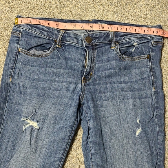 Distressed jeggings with working ankle zippers - Picture 7 of 12